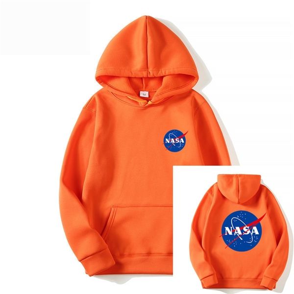 

2019 new fashion brand popular nasa series letter pullover, Black