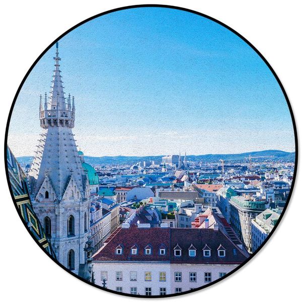 

carpets creative rugs for children rooms vienna scenery pattern round carpet rug home living room bedroom