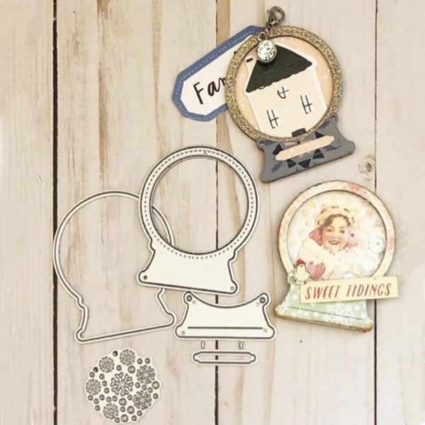 

painting supplies yaminsannio christmas cutting die ball snowflake craft stencil punching templates diy scrapbooking card making embossing d