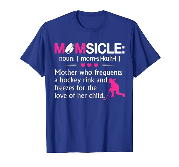

hockey mom momsicle definition shirt - hockey mother, White;black