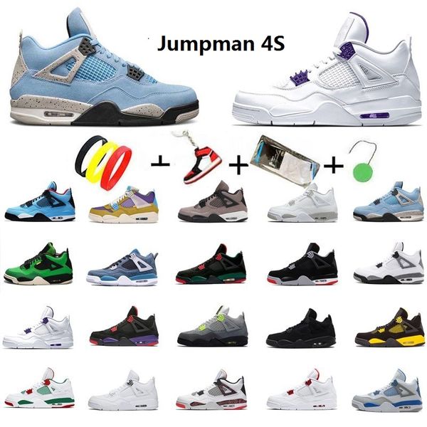 

fire red 4 basketball shoes men women 4s sports sneakers university blue metallic purple pine green cactus jack tour yellow black cat traine