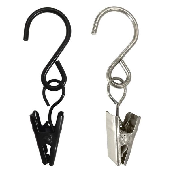

bath mats 100pcs metal s hooks curtain clips hanging party lights clip hangers po camping tents art craft display garden yard indoor