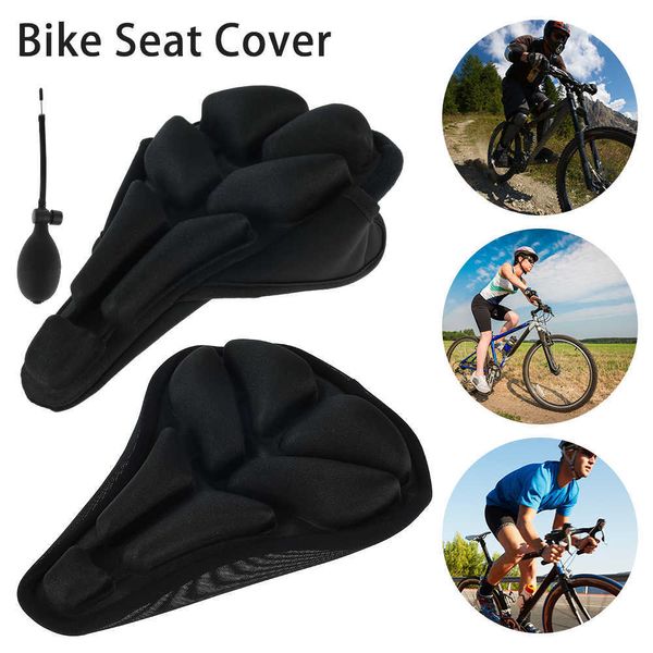 Capa de assento de bicicleta impermeável 3D à prova de poeira para selim de bicicleta capa antiderrapante respirável almofada macia capa de selim de bicicleta S/M Code