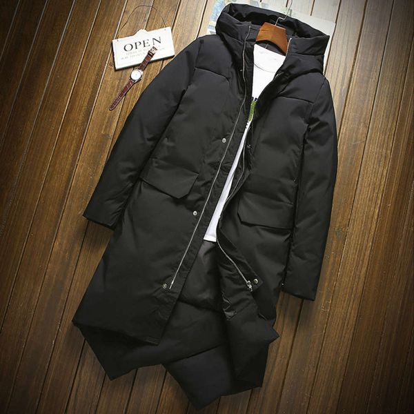

off season special price men's slim hooded warm down jacketwinter, Black