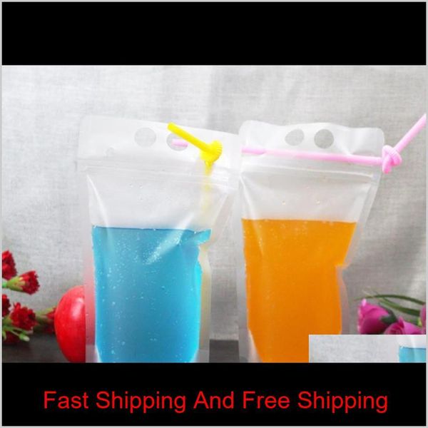 

250ml,500ml,750ml,1000ml plastic frosted drink packaging bag clear pouch for beverage juice jlljmp bdegarden
