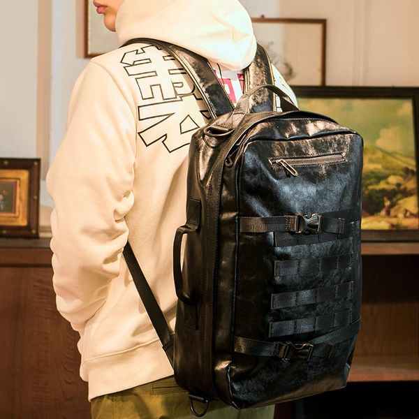 

backpack fashion trend men's simple leisure large capacity computer bag travel student school sports