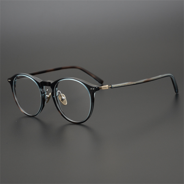 

sunglasses blue light blocking computer eyeglasses pure titanium women round frame optical eyewear anti-blue rays prescription glasses men, White;black