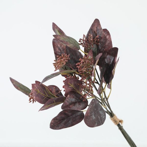 

38cm artificial eucalyptus leaf fake plant outdoor indoor decorations props 1pc