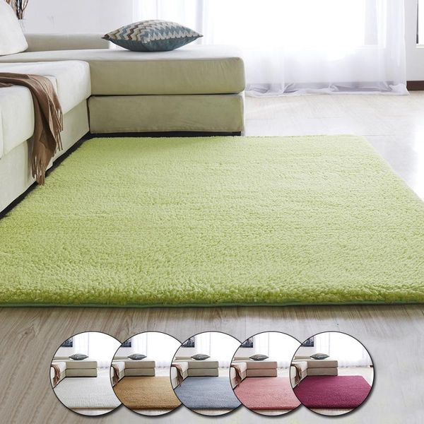 

carpets nordic fluffy carpet rugs for bedroom/living room rectangle large size plush antislip soft floor mats decoration supplies