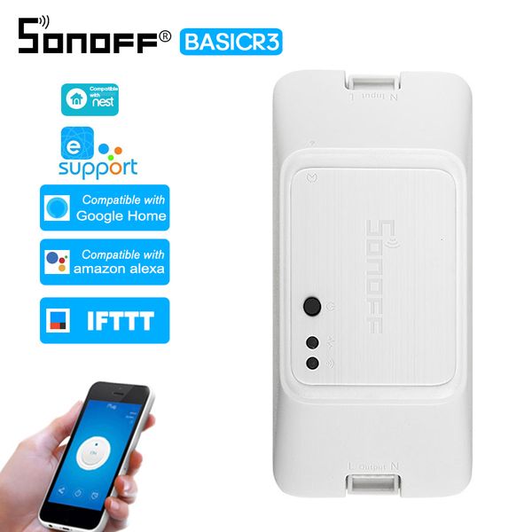 

2021 new sonoff wifi smart support timing switch compatible with the google nest house -alexa voice control xusj
