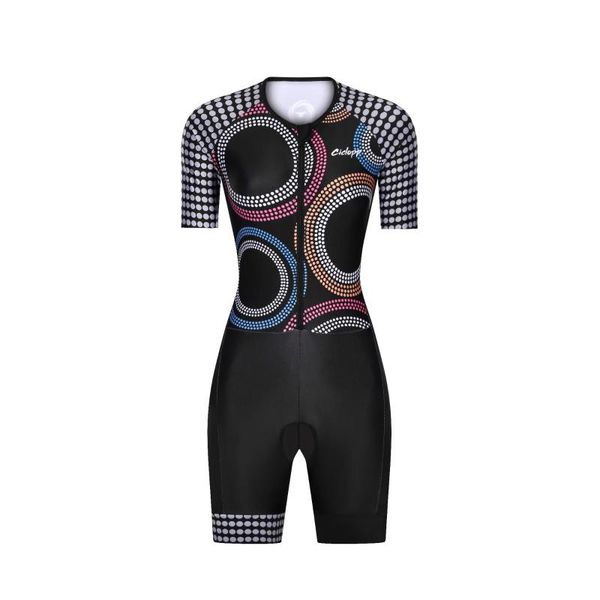 

racing sets ciclopp team jumpsuit cycling jersey summer woman short sleeve body skinsuit ropa ciclismo bike triathlon kit running swimwear, Black;blue