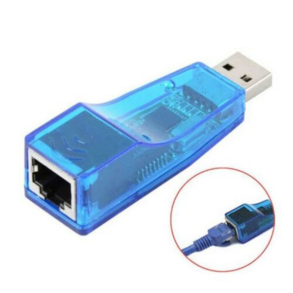 USB Внешний RJ45 Ethernet до USB 2.0 LAN Network 10/100 Мбит / с карточкой Адаптер Адаптер ПК ноутбук