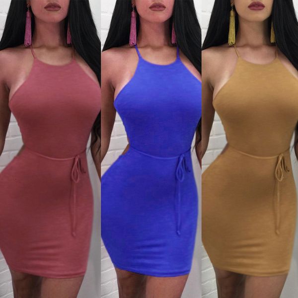

jumpsuits,rompers beautiful trend big size guangzhou women's sleeveless suspender open back high waist hip tight dress