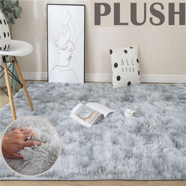 

carpets tie-dyed gradient plush carpet living room coffee table mat washable bedroom non-slip