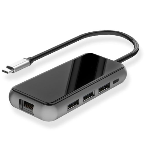 

hubs usb c lapdocking station 3.0 rj45 pd sd/tf hub for pro surface dock