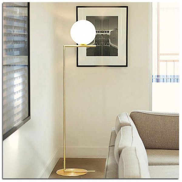 

nordic fashion corner floor lamps glass ball standing lamp gold led floor lamps for bedroom reading room living room decoration