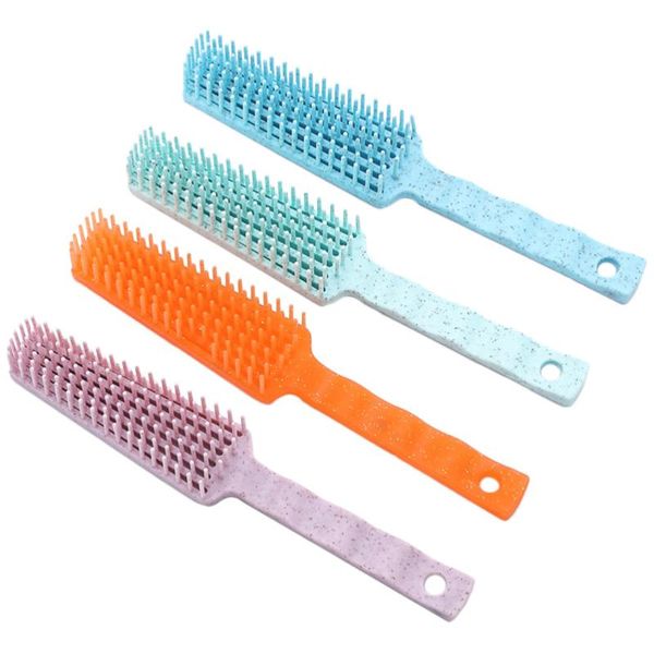 

hair brushes 4pcs combs wheat straw scalp massager styling, Silver