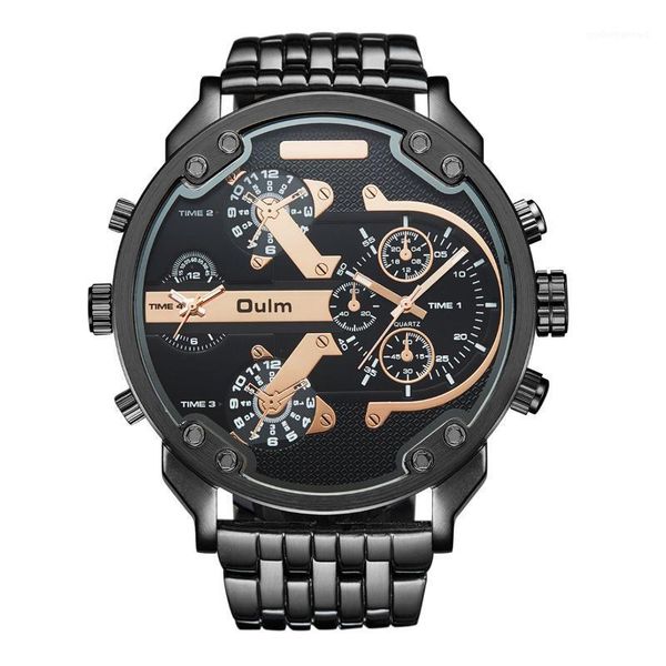 

wristwatches leisure personality men's watch two time alloy with, Slivery;brown
