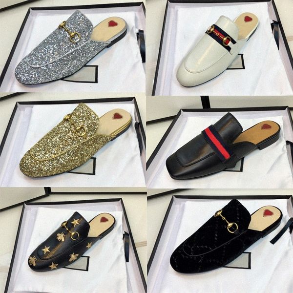 

mens slippers baotou women soft cowhide outdoor beach flat lazy slippers 100% leather lady velvet letter cartoon slippers size 34-46 l01w#, Black