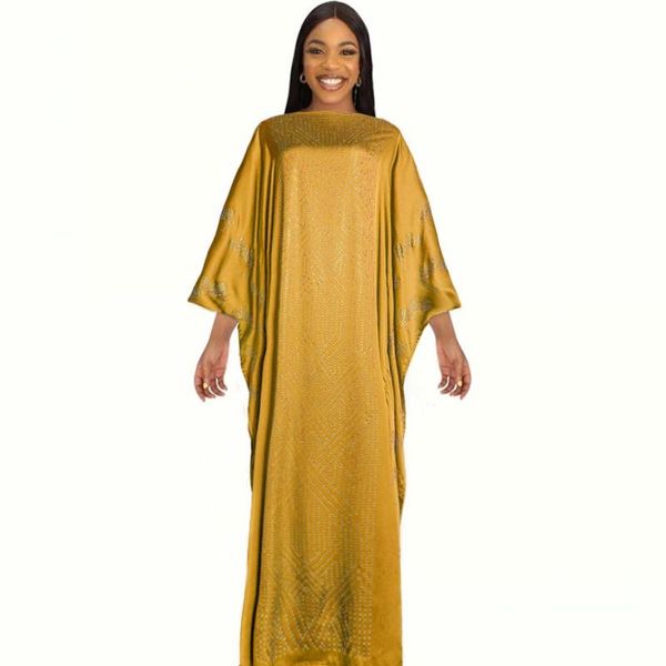 

casual dresses batwing sleeve dress women with diamond slash neck loose robes 2021 autumn fashion solid streetwear maxi long vestidos, Black;gray