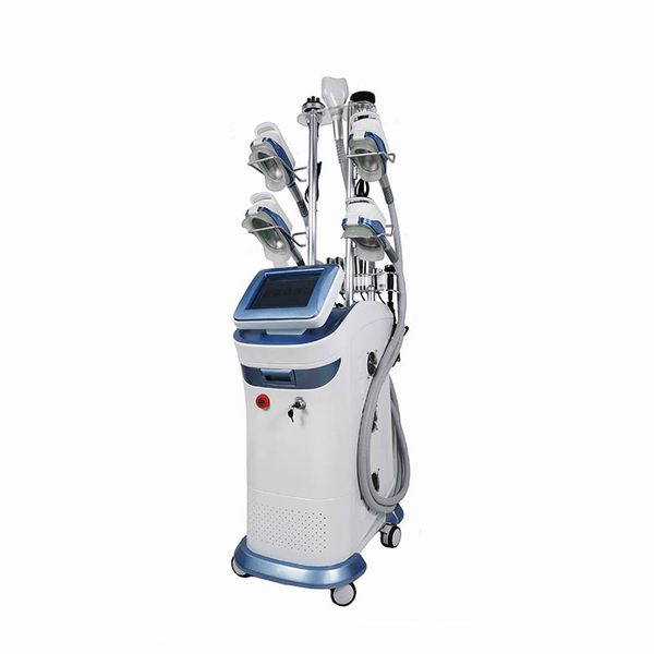 Serin Tech Yağ Donduru Makinesi Cryolipolysis Zayıflama Sistemi Yüz Kaldırma Çift Çene Kaldırma Cilt Sıkılaştırma 7 Mini Soğutma Kolu Ile 1 Cihazda Kolları