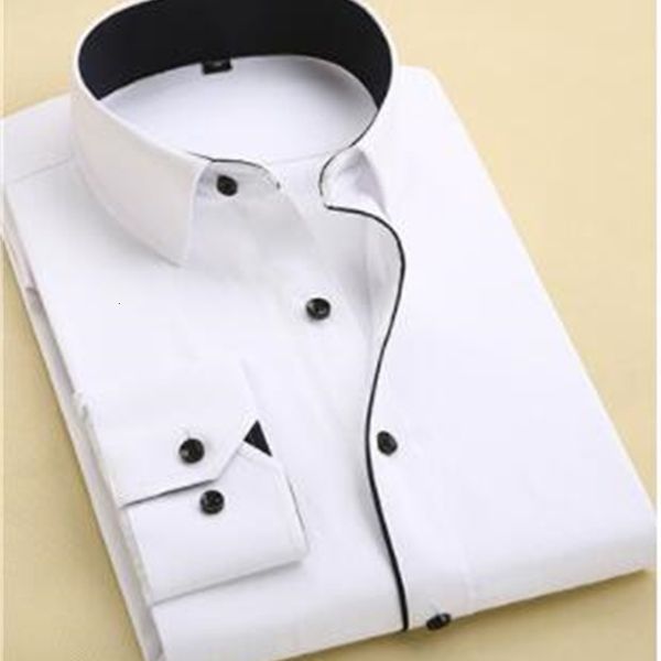 

17 fall new men's linen shirt refreshing long-sleeved cotton shirt k2y6, White