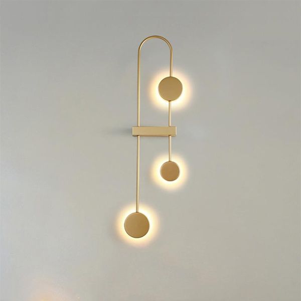 

nordic black wall lamp post-modern living room bedroom decoration light luxury golden l bedside lamp