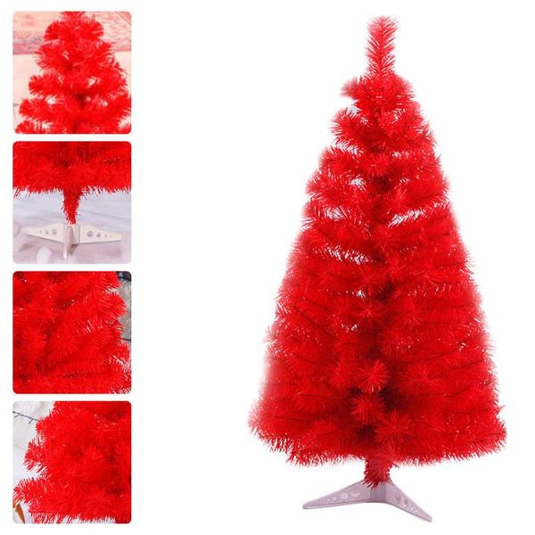 

christmas decorations 1pc 60cm small size tree ornament red xmas scene decoration (red)