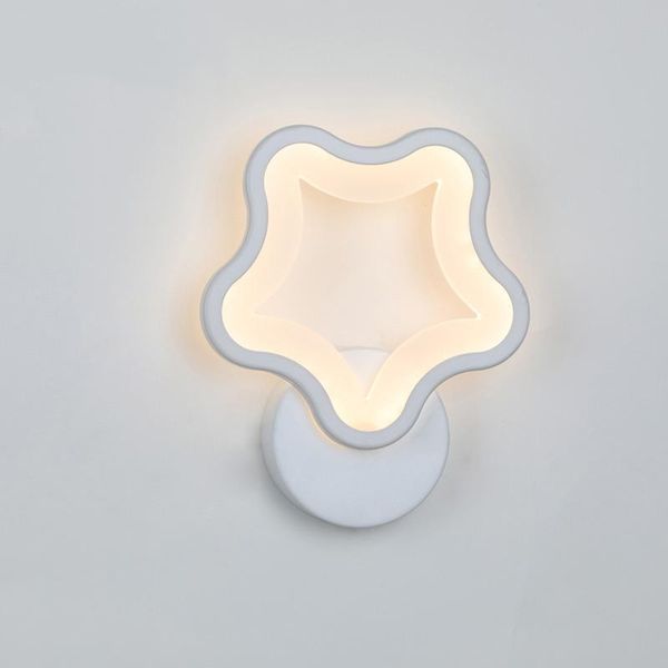 

wall lamp leds pentagram-shaped light fixture ac176-265v sconce for bedside corridor bedroom living room hallway