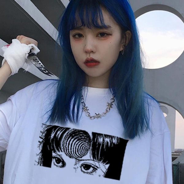 

cartoon ulzzang ins casual letter tees kawaii print harajuku hip hop dropshipping o-neck vintage clothes punk women t shirt, White