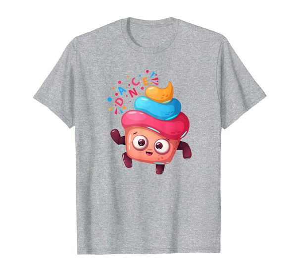 

Cute Cupcake Dance Illustration Design T-Shirt, Mainly pictures