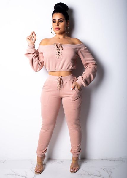 

off joint women winter long pants 2 piece ensemble sweater vhd5, Gray