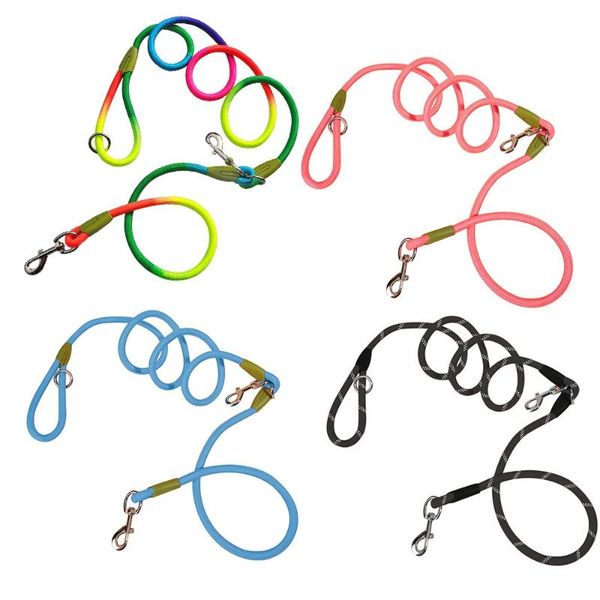 

dog collars & leashes nylon soft pet dogs chain traction rope leads hands diagonally explosion-proof for large