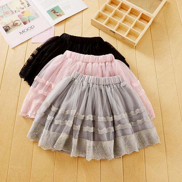 

skirts 2021 baby girl skirt kids 3 color tutu selling lace custome party wedding dance girls, Blue