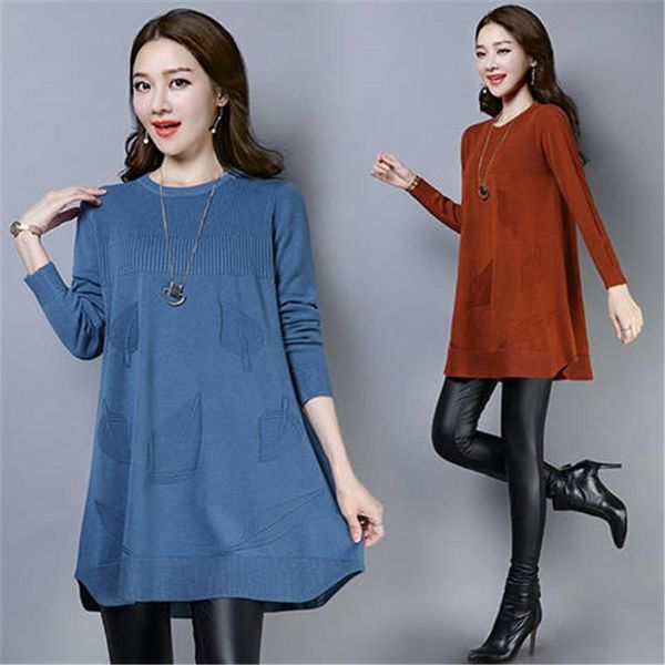

2021 spring autumn women oversize the plissed neck kint women's wear long sleeves outcoat pullover clothes 46 sht0, White;black