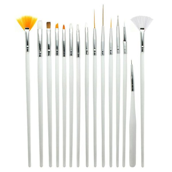 

nail brushes 15 brush set pen art tools professional salon design, Yellow