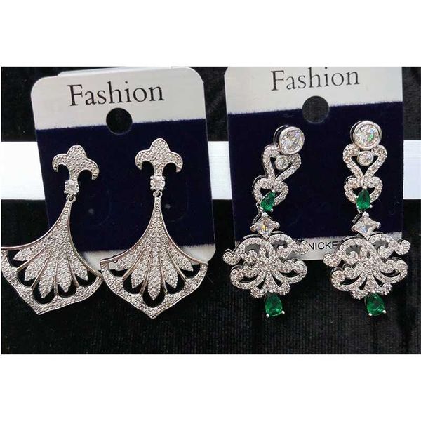 

wholesale 2pairs/lots more style crystal jewelry storne 925 silver diamond lady's earings (choose 2 pairs) (17y