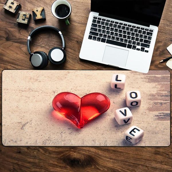 

mouse pads & wrist rests love pad 900x400mm hd pattern large notebook cartoon xxl keyboard to professional game