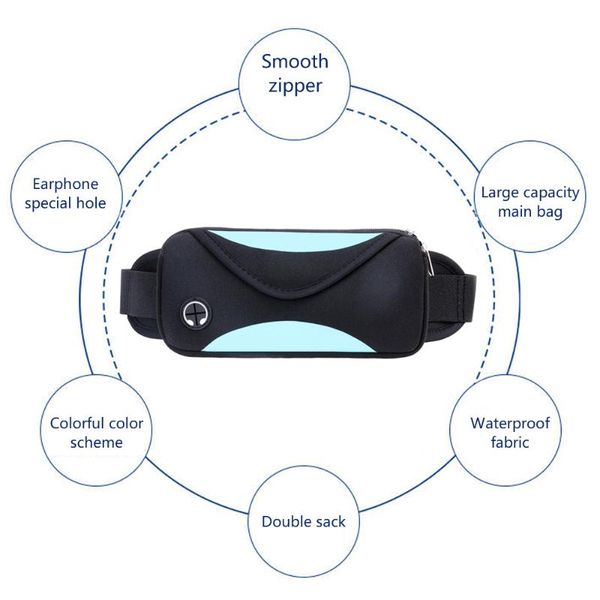 

outdoor bags sport waist pack exercise bag for gym workouts travel and activities
