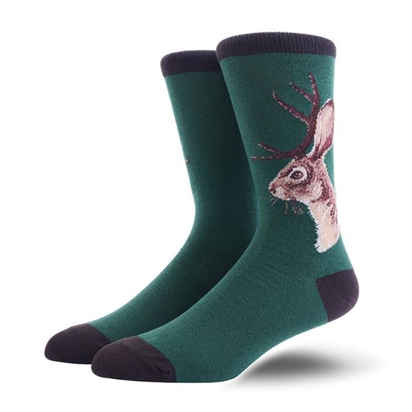 

sports socks fashion winter warm casual animal printed anti-slip breathable sport cotton spandex hosiery footwear pro, Black