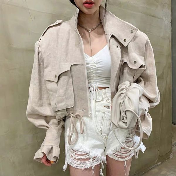 

hip streetwear fashion neck female jacket d112, Black;brown