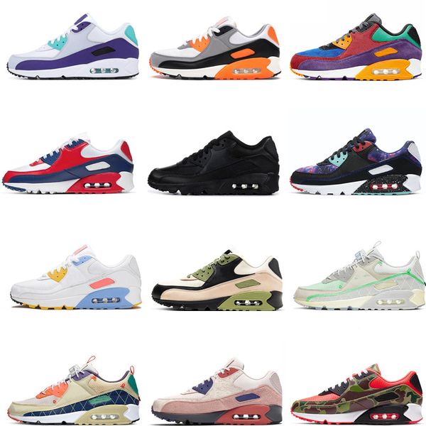 

90s professional womens running shoes mensports sneakers 90 essential hyper grape dancefloor green blue fury leopard camouflage run men&#039