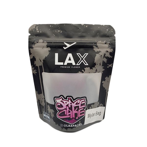 

lax laxpacks premium flower mylar bags 3.5g 4*5 resealable edibles herb zipper dry retail empty package packaging bag with window printed sp