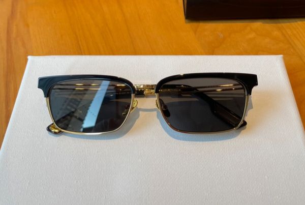 

gold black grey lens sunglasses rectangular glasses men fashion sun shades gafas de sol uv400 protection eyewear with box, White;black