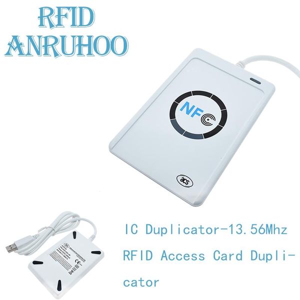 

access control card reader acr122u ic duplicator rfid encryption decoding 13.56mhz nfc smart chip tag writer iso14443 key usb clone copier