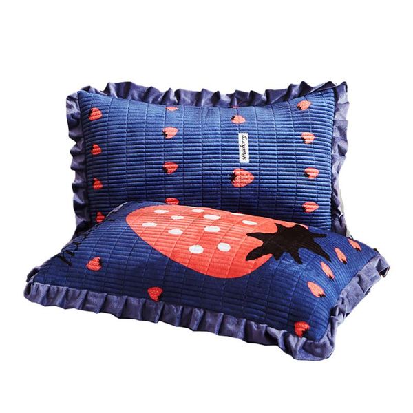 

pillow case 2pc 48x74cm thick flannel printing pillowcase quilted 2060