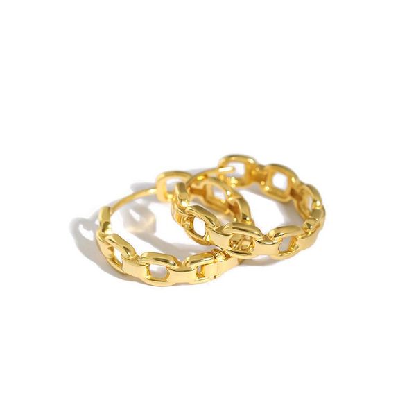 

hoop & huggie gold earrings gift for women sterling silver 925 earring geometric casual statement earings chain trendy earing jewellery, Golden;silver