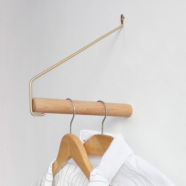 

hangers & racks nordic hanging wall beech brass hanger towel rack literary bed and breakfast el practical decoration