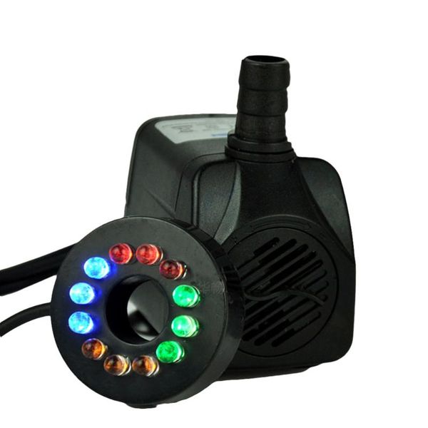 

10w powerful submersible water pump with led light adjustable water flow for fountains ponds aquarium fish tank statuary with