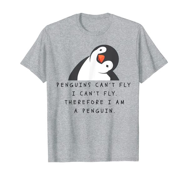 

funny penguins t-shirt woman man children gift t-shirt, White;black